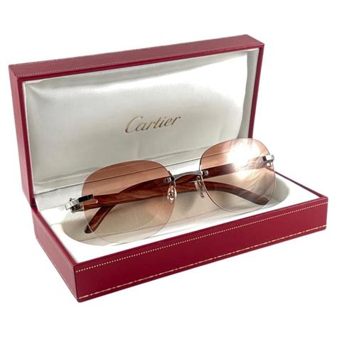 cartier sunglass case|cartier sunglasses rimless.